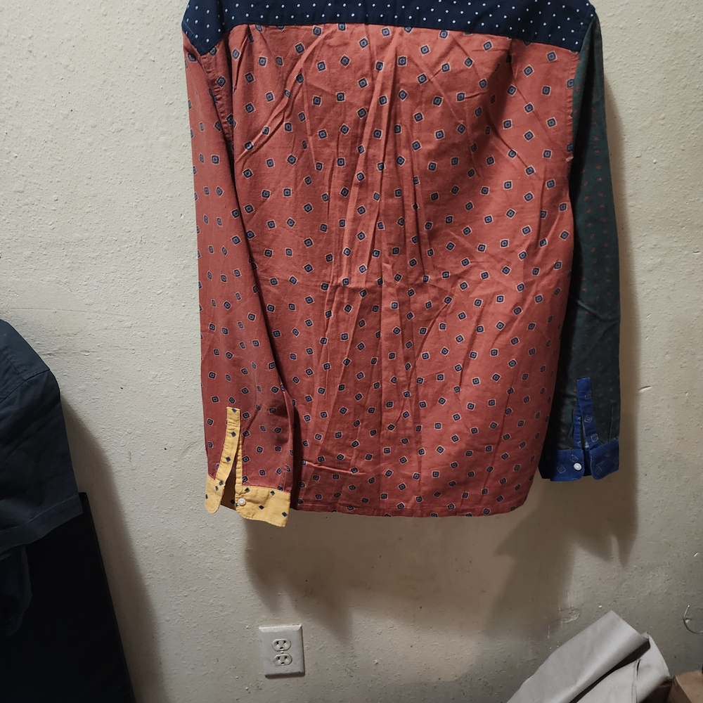 J. Crew Multicolor Patchwork Button Down Shirt - image 6